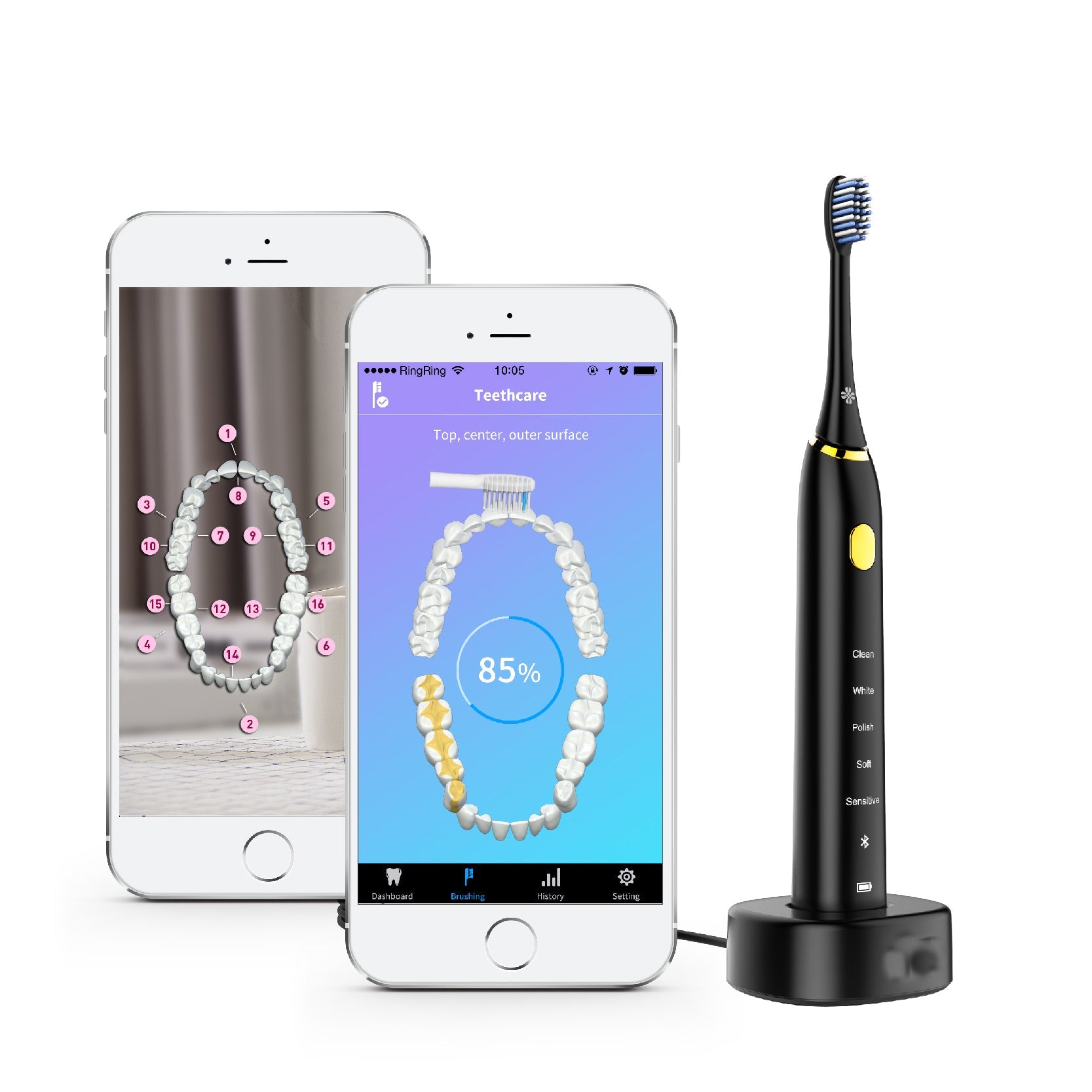 Ivy AI Smart Toothbrush – AI Brushing Quality Tracker & Health Insights - Ivy AI